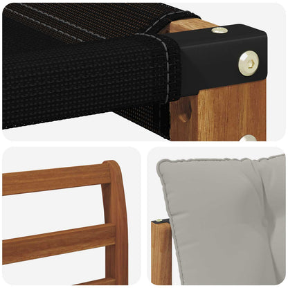 Set di divani da esterno 8 pcs Grigio Naturale e Chiaro | homemem39
