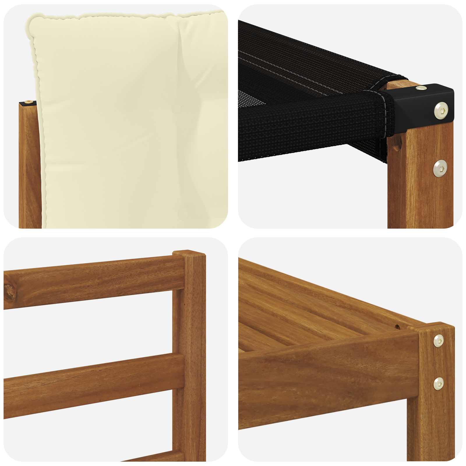 Set di divani da esterno con cuscino 10 pcs Naturale e Crema | homemem39