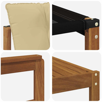 Set di divani da esterno con cuscino 10 pcs Naturale e Beige | homemem39