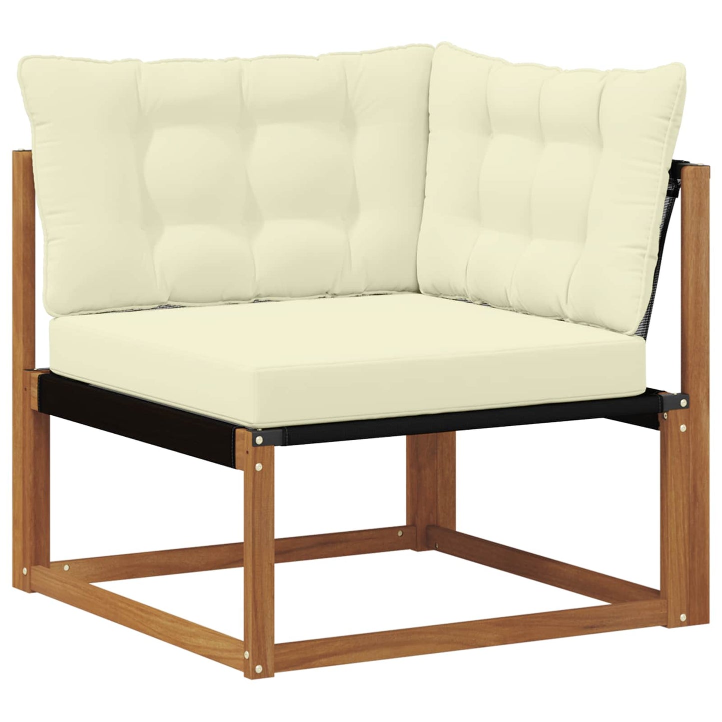 Set di divani da esterno con cuscino 10 pcs Naturale e Crema | homemem39