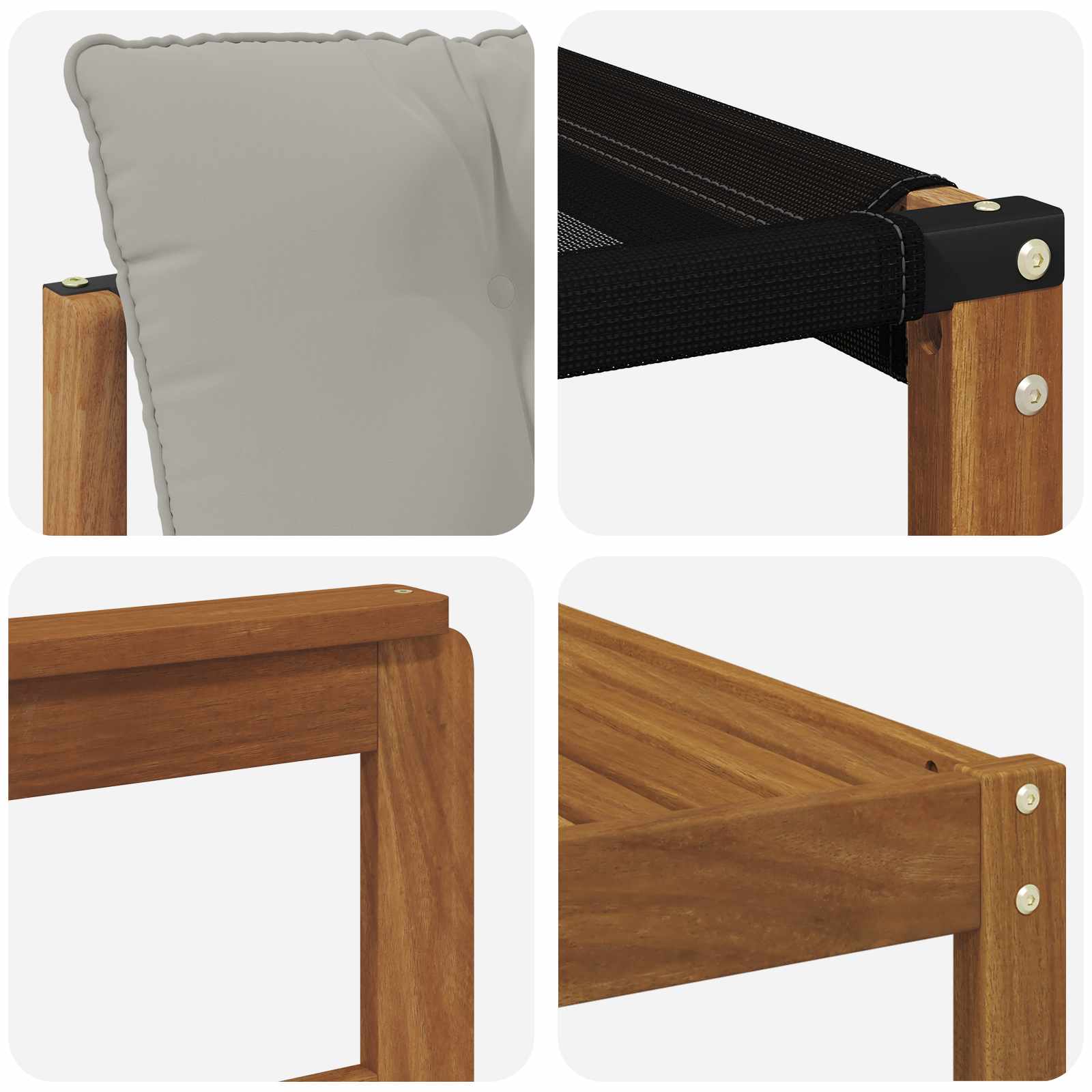 Set di divani da esterno 11 pcs Grigio Naturale e Chiaro | homemem39