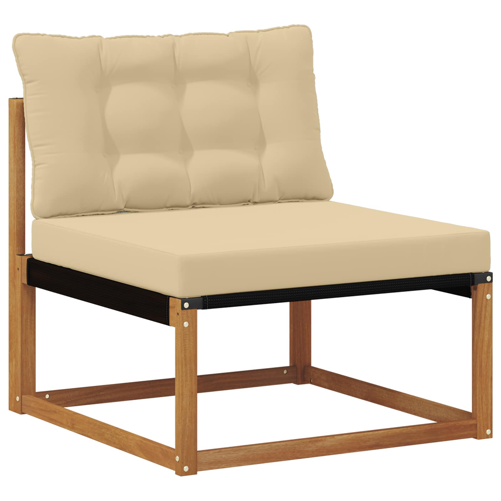 Set di divani da esterno con cuscino 11 pcs Naturale e Beige | homemem39
