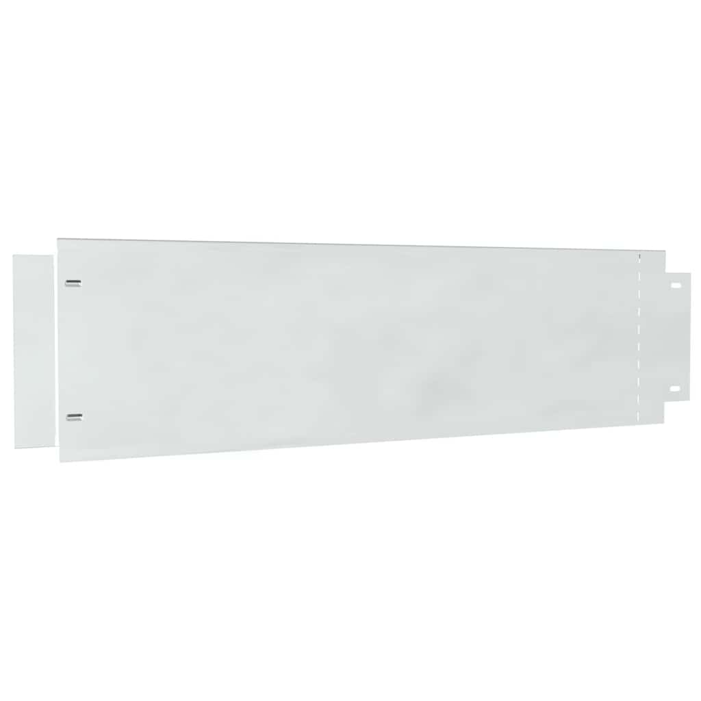 Bordure per prato 20 pcs Argento 100 x 25 x 0,07 cm | homemem39