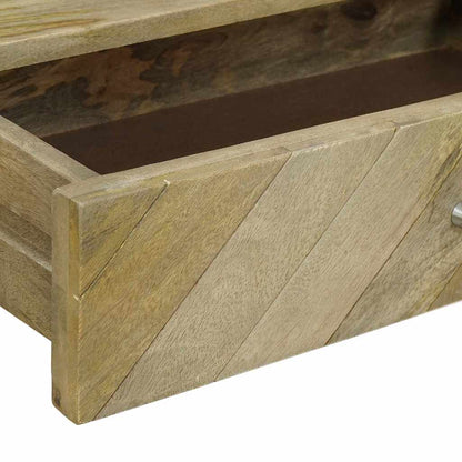 Tavolo consolle con cassetto Grigio naturale 110 x 30 x 80 cm