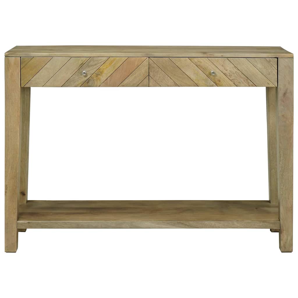 Tavolo consolle con cassetto Grigio naturale 110 x 30 x 80 cm