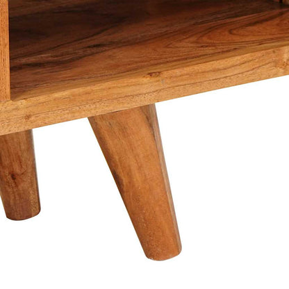 Mobile TV Marrone 110 x 30 x 40 cm Legno di Acacia Massello | homemem39