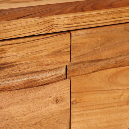 Mobile TV Marrone 110 x 30 x 40 cm Legno di Acacia Massello | homemem39