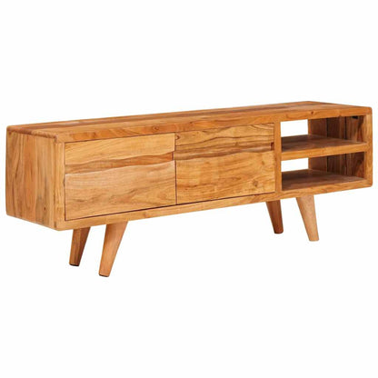 Mobile TV Marrone 110 x 30 x 40 cm Legno di Acacia Massello | homemem39