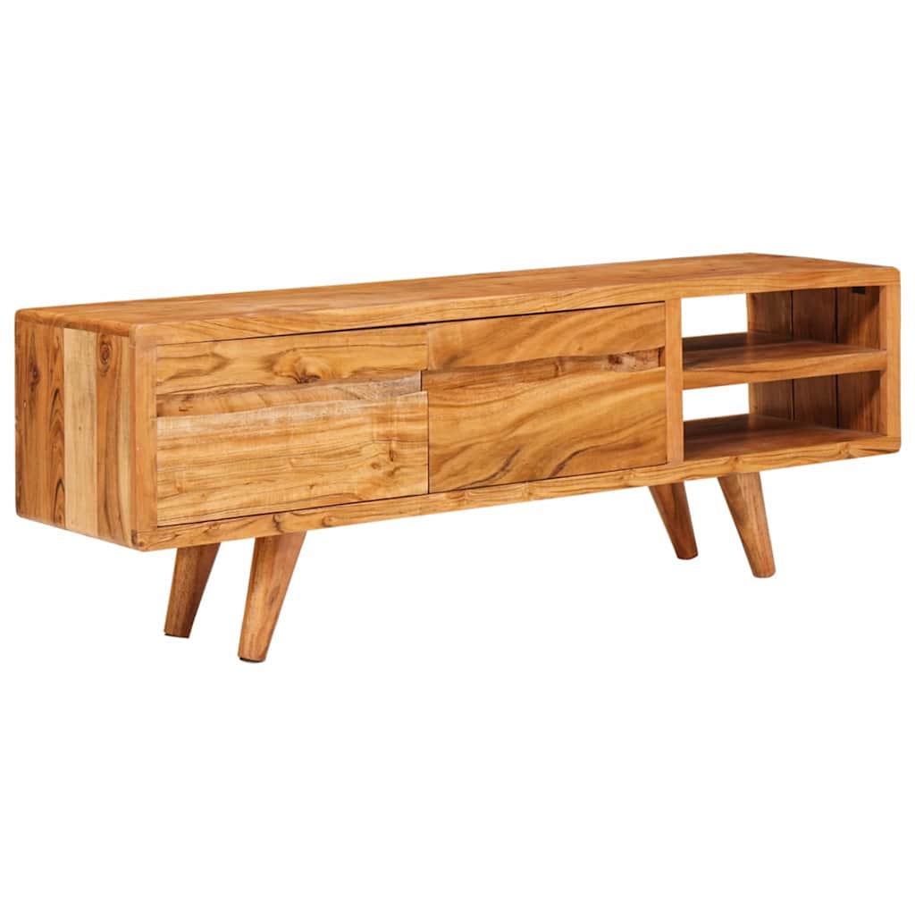 Mobile TV Marrone 110 x 30 x 40 cm Legno di Acacia Massello | homemem39