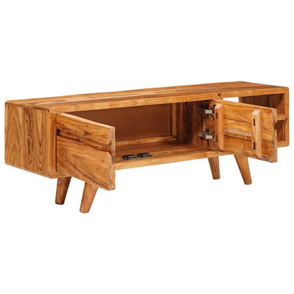 Mobile TV Marrone 110 x 30 x 40 cm Legno di Acacia Massello | homemem39