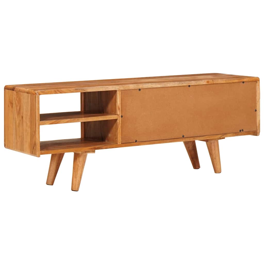 Mobile TV Marrone 110 x 30 x 40 cm Legno di Acacia Massello | homemem39