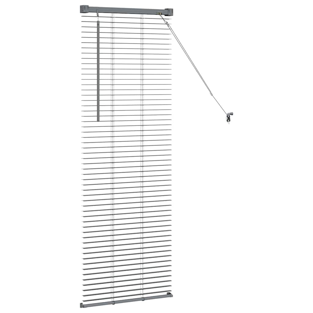 Tendaggi a veneziana Grigio scuro 130 x 40 cm Alluminio | homemem39