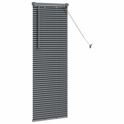 Tendaggi a veneziana Grigio scuro 130 x 45 cm Alluminio