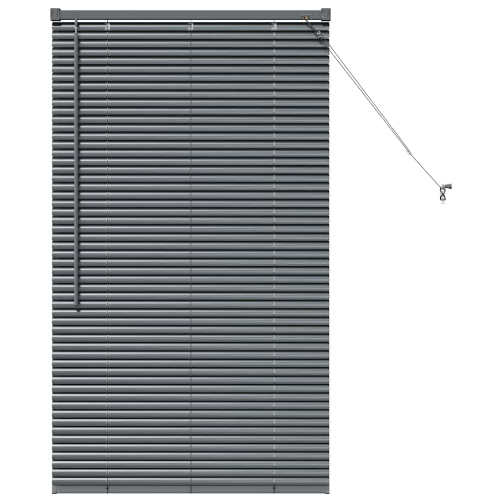 Tendaggi a veneziana Grigio scuro 130 x 75 cm Alluminio | homemem39
