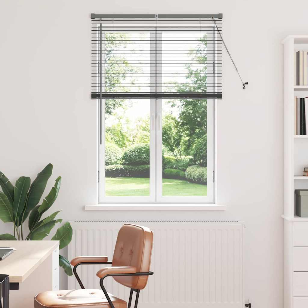 Tendaggi a veneziana Grigio scuro 130 x 95 cm Alluminio
