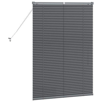 Tendaggi a veneziana Grigio scuro 130 x 95 cm Alluminio | homemem39