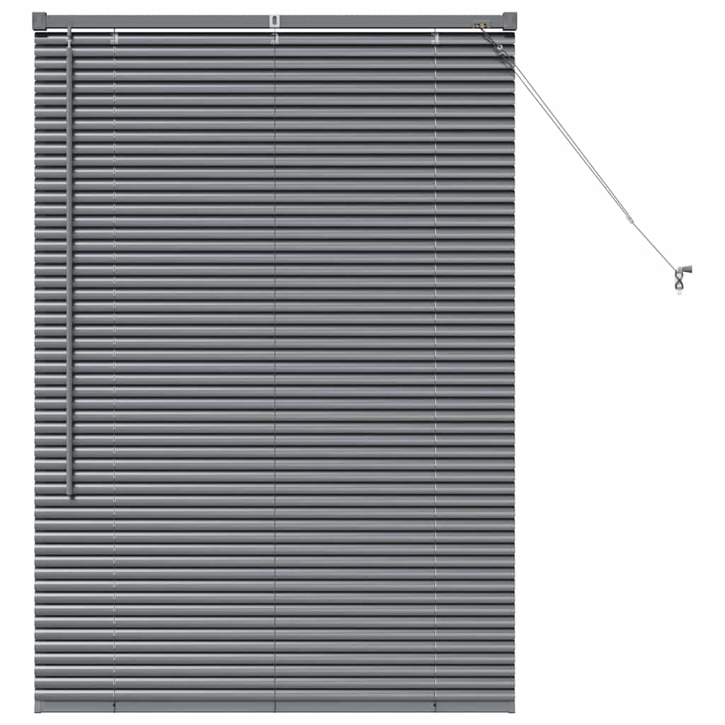 Tendaggi a veneziana Grigio scuro 130 x 95 cm Alluminio