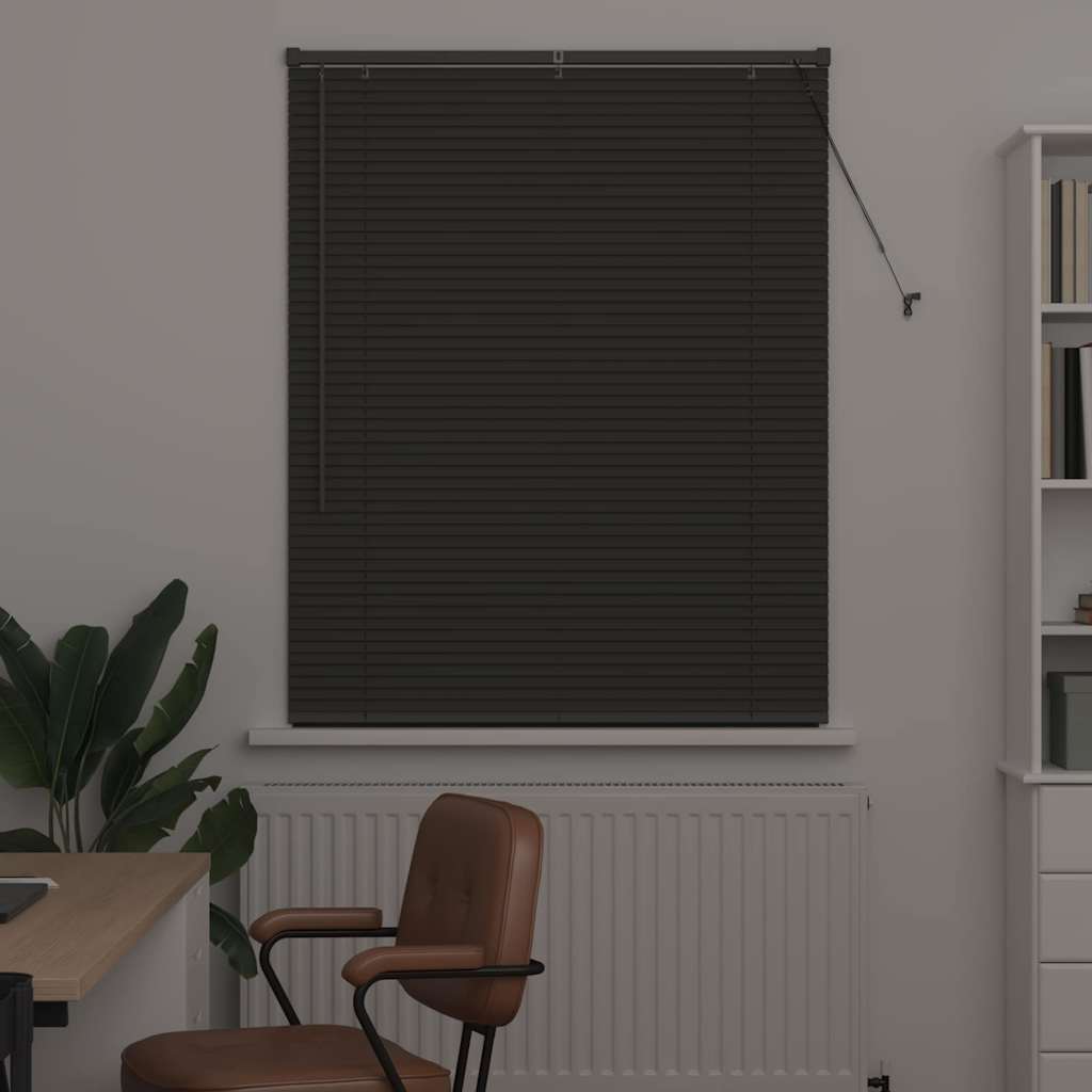 Tendaggi a veneziana Grigio scuro 130 x 100 cm Alluminio | homemem39