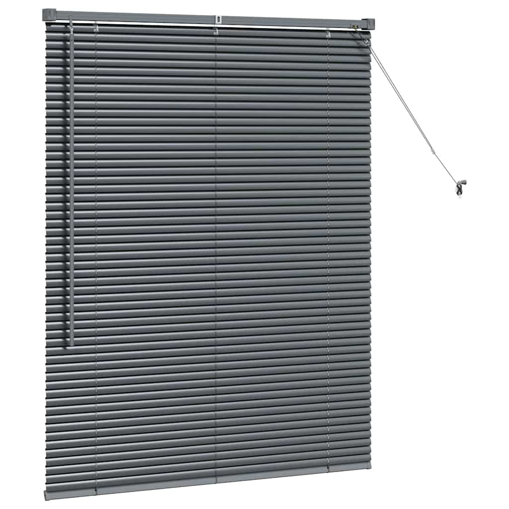 Tendaggi a veneziana Grigio scuro 130 x 105 cm Alluminio | homemem39