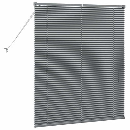Tendaggi a veneziana Grigio scuro 130 x 120 cm Alluminio | homemem39