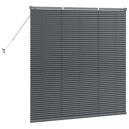 Tendaggi a veneziana Grigio scuro 130 x 130 cm Alluminio | homemem39