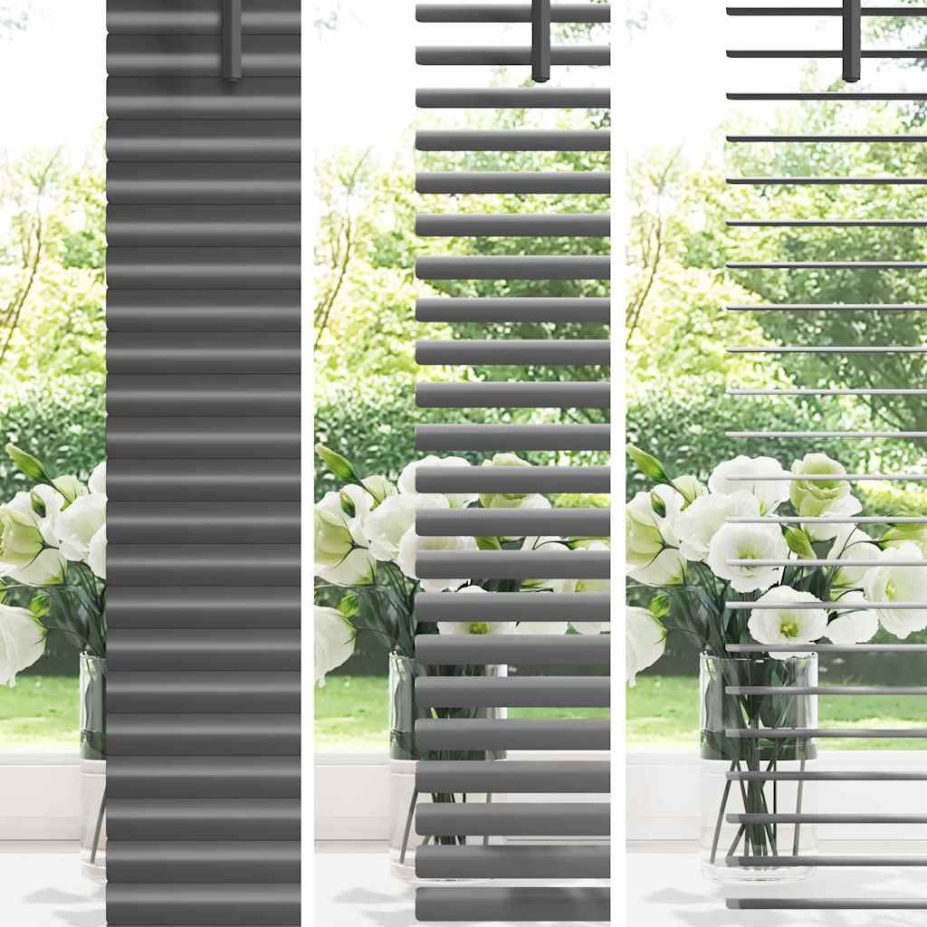 Tendaggi a veneziana Grigio scuro 130 x 135 cm Alluminio | homemem39