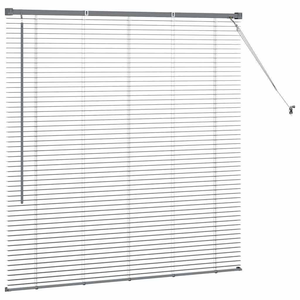 Tendaggi a veneziana Grigio scuro 130 x 135 cm Alluminio | homemem39