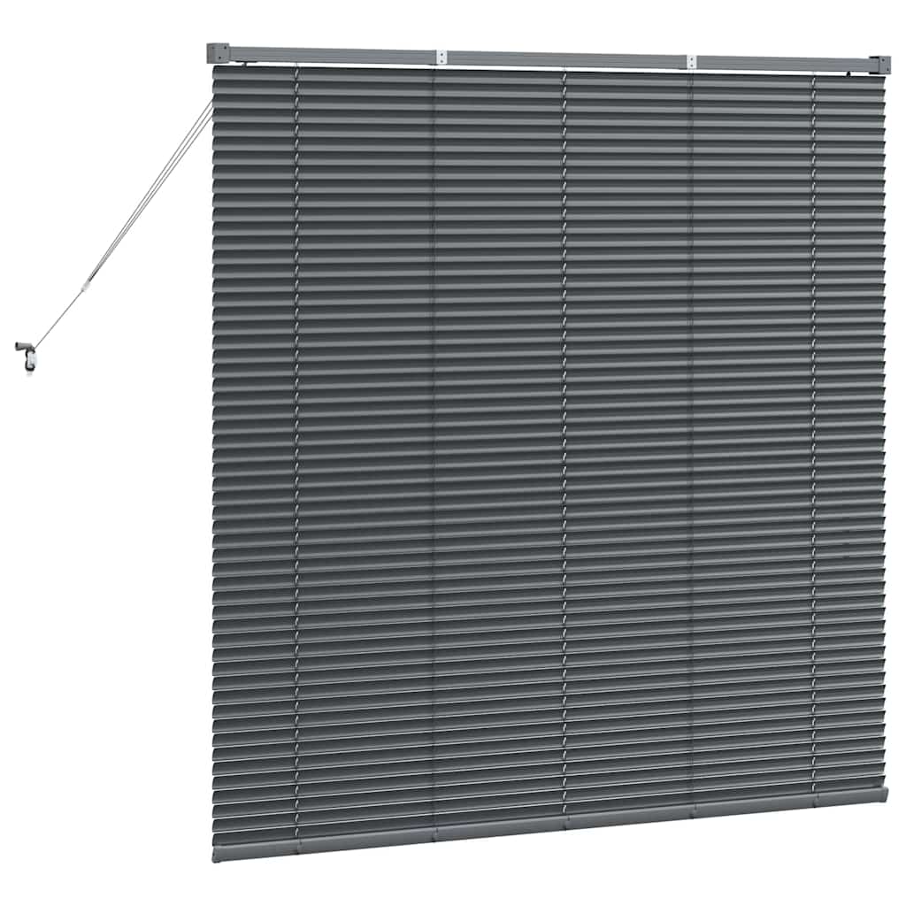 Tendaggi a veneziana Grigio scuro 130 x 135 cm Alluminio