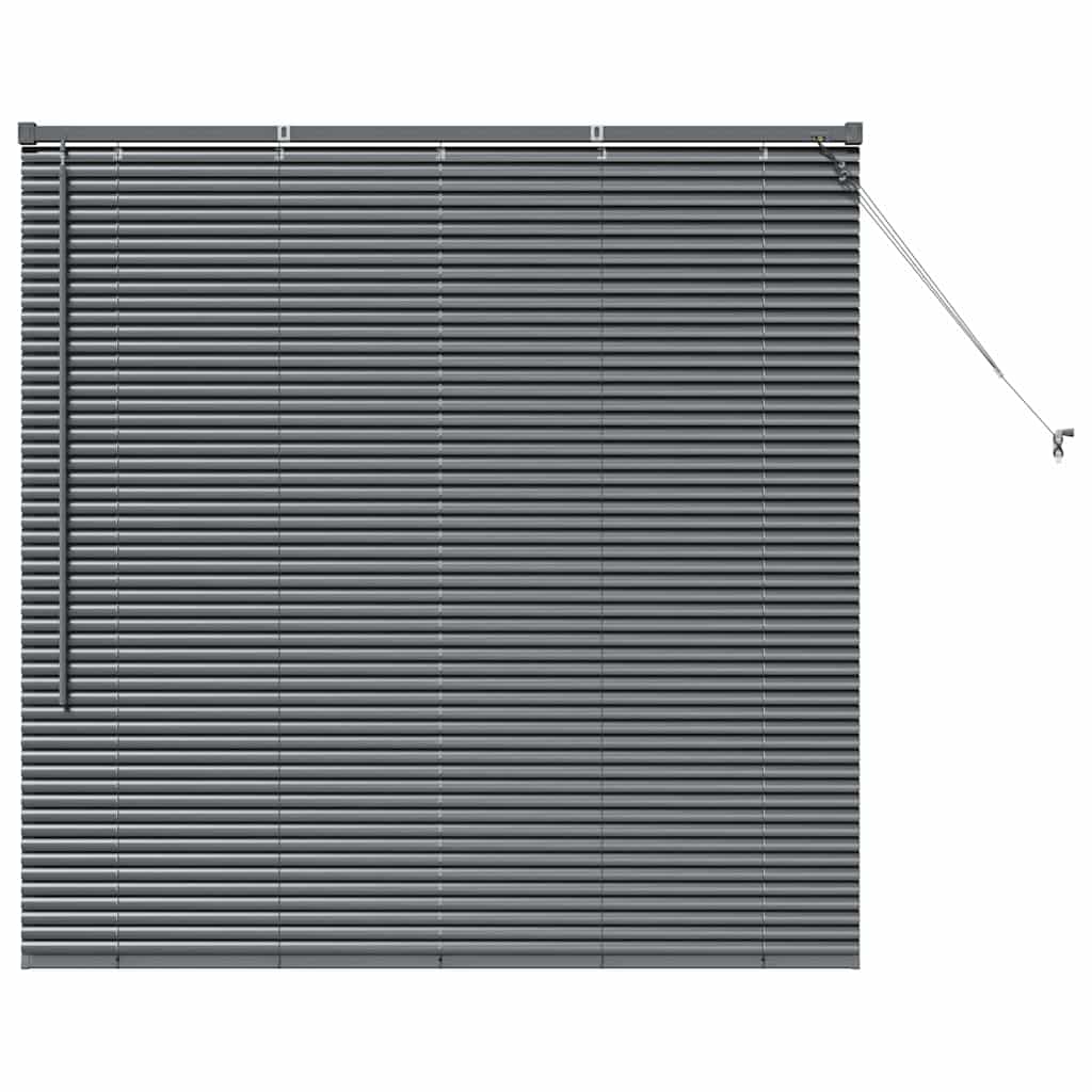 Tendaggi a veneziana Grigio scuro 130 x 135 cm Alluminio | homemem39