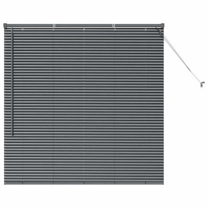 Tendaggi a veneziana Grigio scuro 130 x 135 cm Alluminio