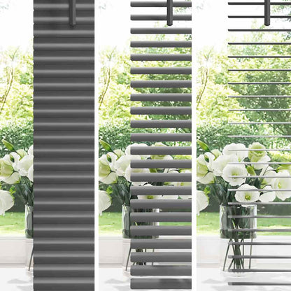 Tendaggi a veneziana Grigio scuro 130 x 140 cm Alluminio | homemem39