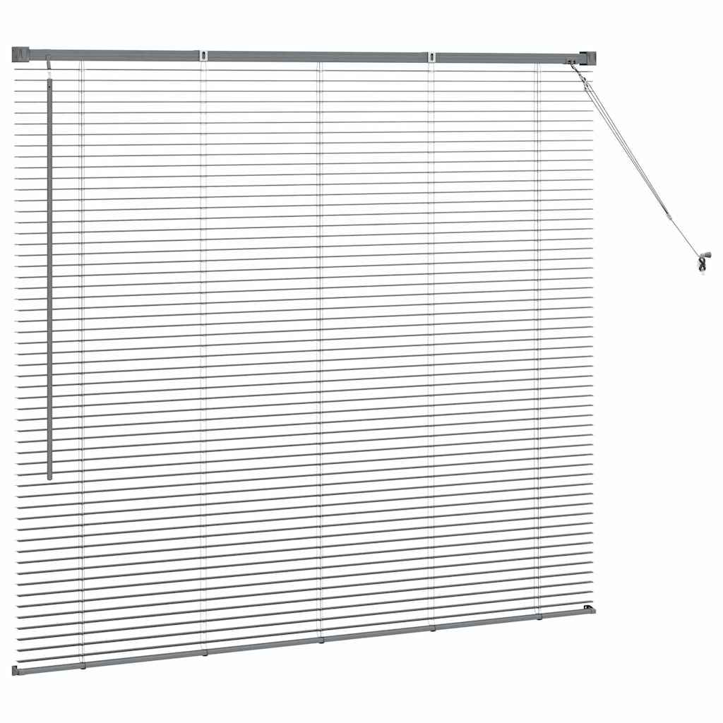 Tendaggi a veneziana Grigio scuro 130 x 140 cm Alluminio | homemem39