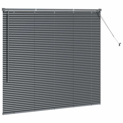 Tendaggi a veneziana Grigio scuro 130 x 145 cm Alluminio | homemem39