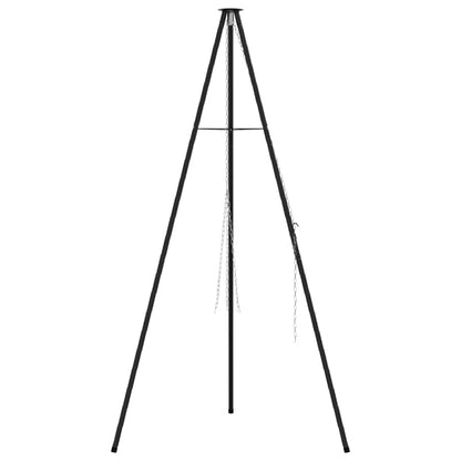 Treppiede da Campeggio Nero 92 x 92 x 151,5 cm Acciaio | homemem39