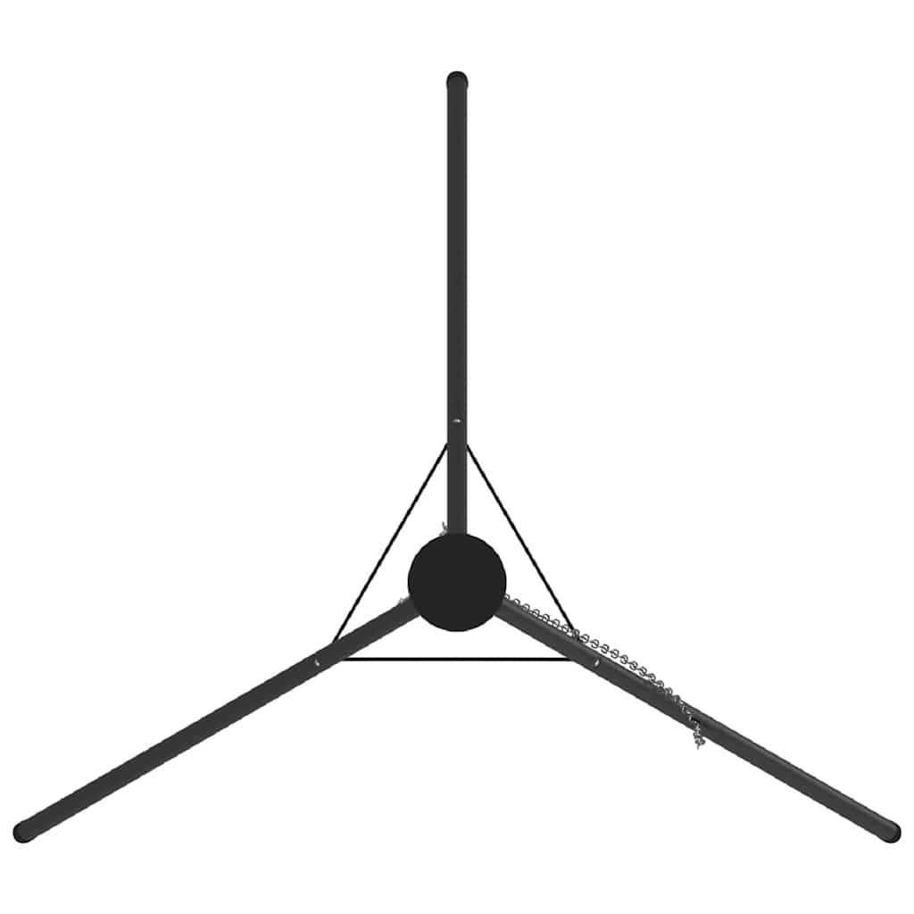 Treppiede da Campeggio Nero 92 x 92 x 151,5 cm Acciaio | homemem39