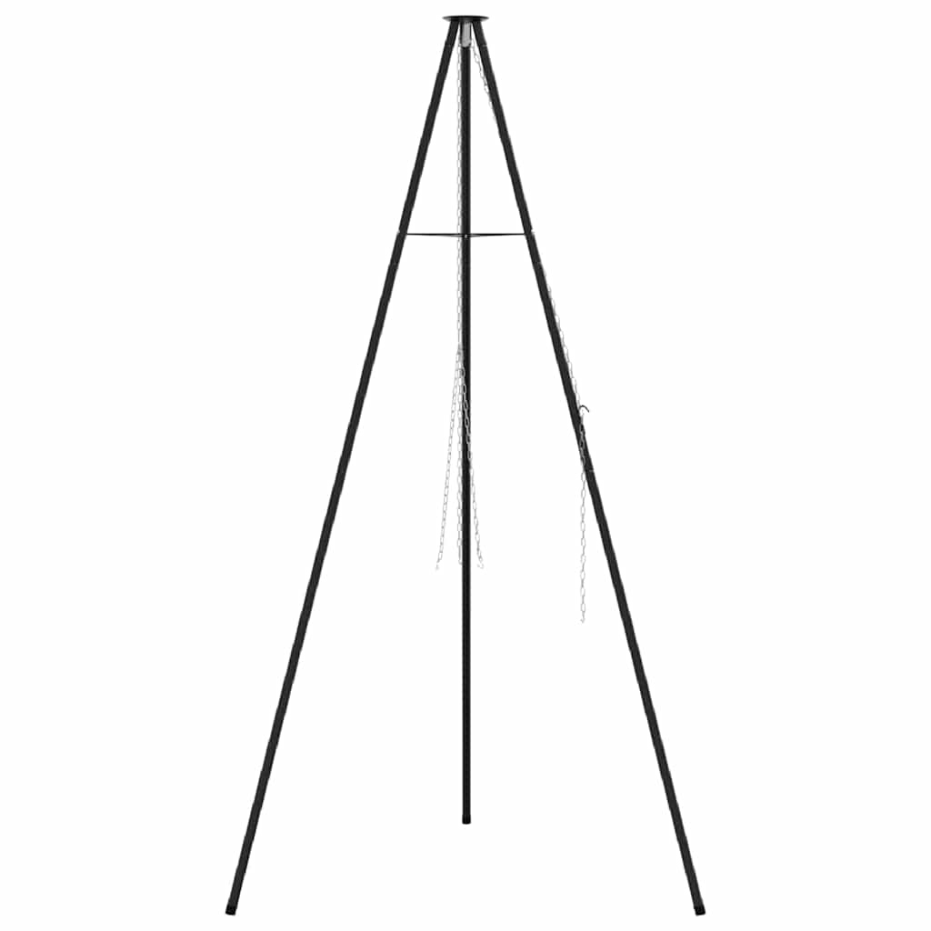 Treppiede da Campeggio Nero 92 x 92 x 191,5 cm Acciaio | homemem39