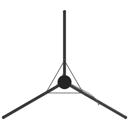 Treppiede da Campeggio Nero 92 x 92 x 191,5 cm Acciaio | homemem39