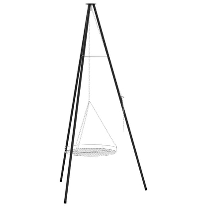 Treppiede da Campeggio 2 pcs Nero Acciaio | homemem39