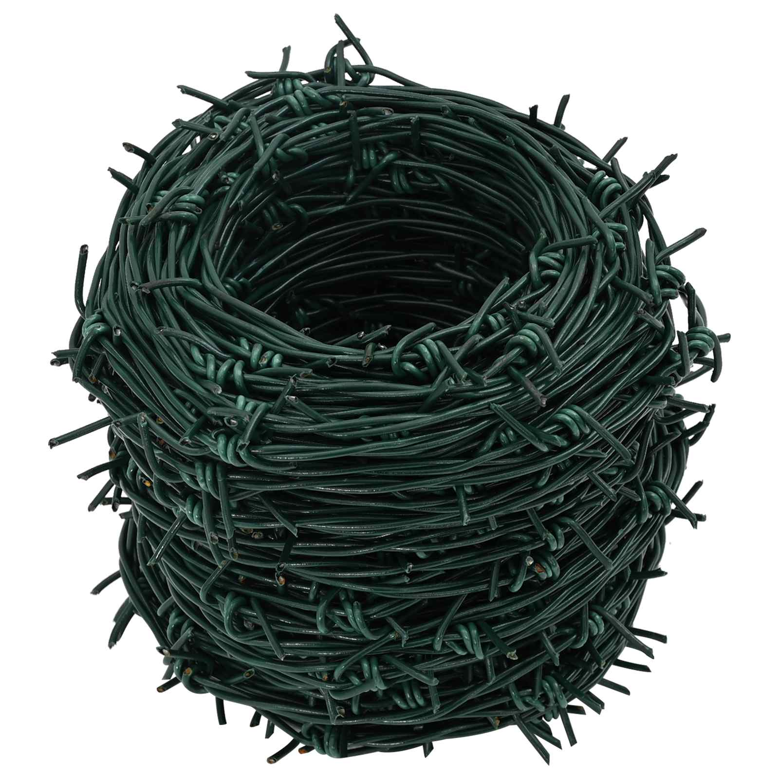 Fil di Ferro Spinato Verde 100 m Acciaio Zincato a Caldo | homemem39