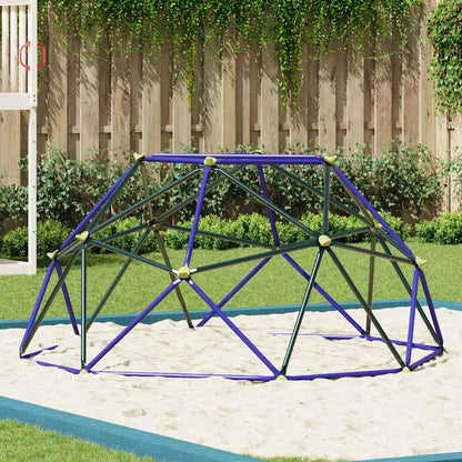Dome per arrampicata per bambini Blu 8FT senza scivolo Acciaio | homemem39