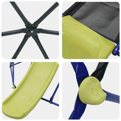 Dome per arrampicata per bambini Blu 6FT con Scivolo Acciaio | homemem39