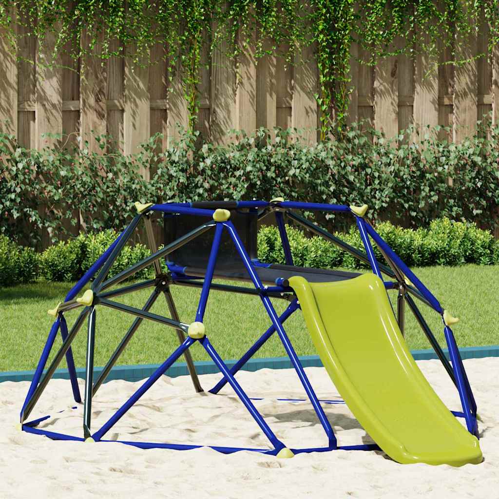 Dome per arrampicata per bambini Blu 6FT con Scivolo Acciaio | homemem39