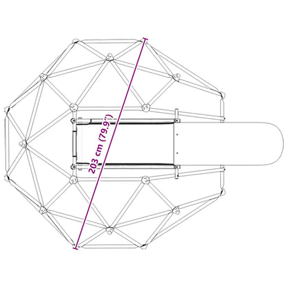 Dome da Arrampicata Blu Acciaio - homemem39