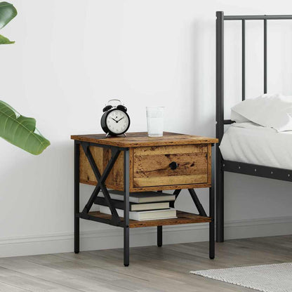 Comodino con cassetto Legno vecchio 40 x 42 x 45 cm | homemem39