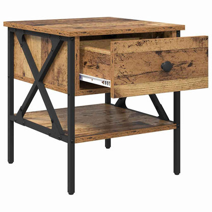 Comodino con cassetto Legno vecchio 40 x 42 x 45 cm | homemem39