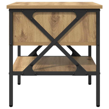Comodino con cassetto 2 pcs rovere artigianale 40 x 42 x 45 cm | homemem39