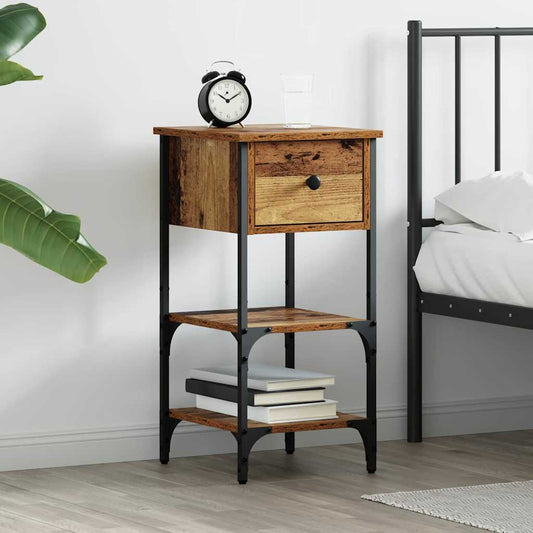 Armadio da Notte Marrone 33.5 x 36 x 70 cm Legno ingegnerizzato | homemem39
