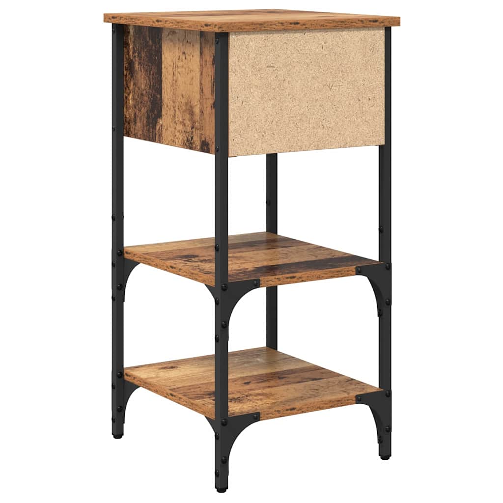 Armadio da Notte con cassetto 2 pcs Marrone 33.5 x 36 x 70 cm | homemem39