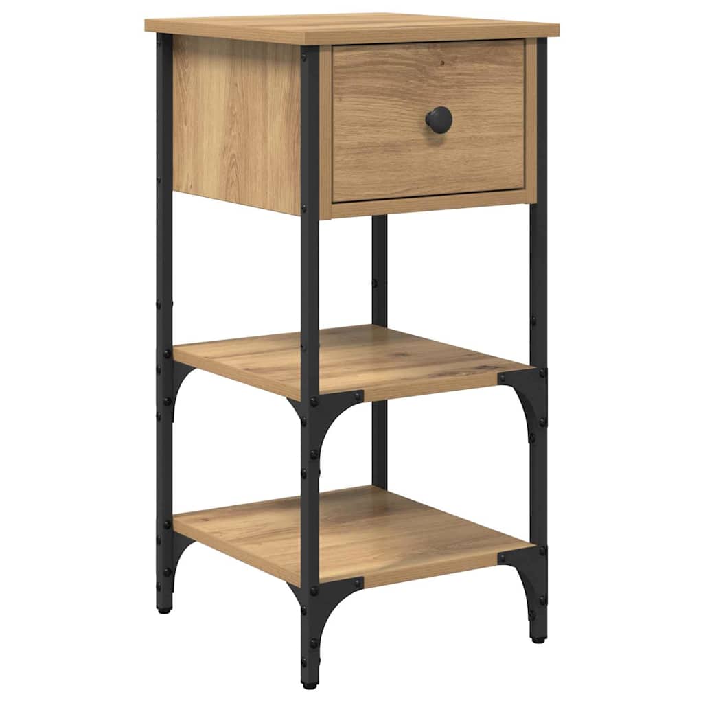Armadio da Notte Marrone 33.5 x 36 x 70 cm Legno ingegnerizzato