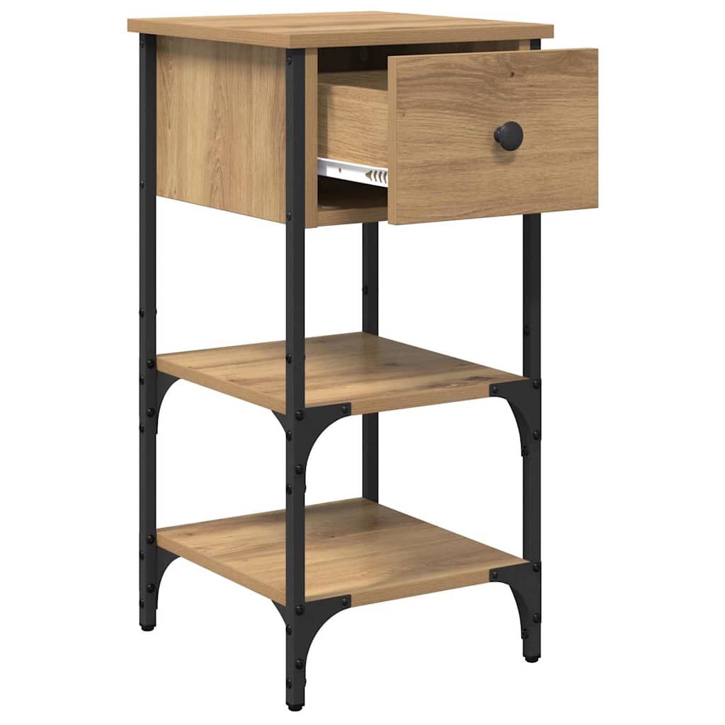 Armadio da Notte Marrone 33.5 x 36 x 70 cm Legno ingegnerizzato
